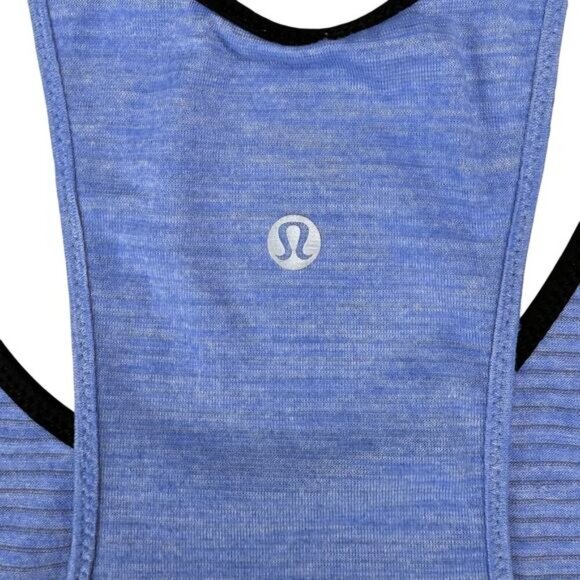 LULULEMON What The Sport Singlet Sz 8 Heathered Lullaby - Picture 6 of 6
